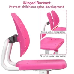 Costway Adjustable Children Study Desk Chair Set W/Winged Backrest Pink 14 Costway Adjustable Children Study Desk Chair Set W/Winged Backrest Pink -Costway Sales Store GUEST cb3dfd3a b97d 4984 b549 e5e61c7393d5