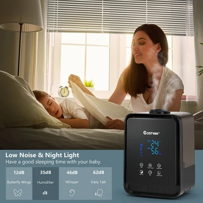 Costway 4.5L Ultrasonic Cool Warm Mist Air Diffuser Humidifier W/ Remote Control 6 Costway 4.5L Ultrasonic Cool Warm Mist Air Diffuser Humidifier W/ Remote Control - Image 6