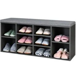 Costway Entryway Padded Shoe Storage Bench 10-Cube Organizer Bench Adjustable -Costway Sales Store GUEST d0cc0953 67ec 42fc aa21 8c38419b4304