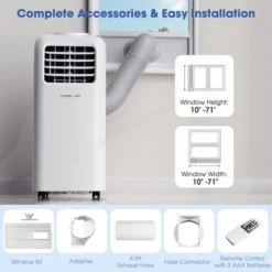 Costway 5000 BTU (8000 BTU ASHRAE) Portable Air Conditioner With Remote Control Cooling Fan Dehumidifier -Costway Sales Store GUEST d125e2de 4bcd 4d2b 8213 36eaff6b51ed
