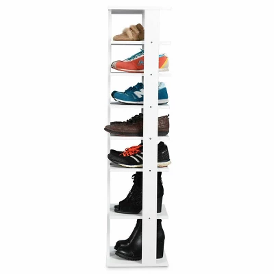 Costway Wooden Shoes Storage Stand 7 Tiers Shoe Rack Organizer Multi-shoe Rack Shoebox 2 Costway Wooden Shoes Storage Stand 7 Tiers Shoe Rack Organizer Multi-shoe Rack Shoebox - Image 2