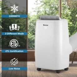 Costway 6000 BTU (Ashrae 10000 BTU) Portable Air Conditioner Air Cooler W/Remote Control