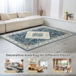 Costway Area Rugs 5'4'' X 6'7''5'4'' X 7'7'' Faux Wool Fabric Doormat Home Carpet Living Room Bedroom -Costway Sales Store GUEST d972e63a 93c9 4e2b a726 e93dd3199dac