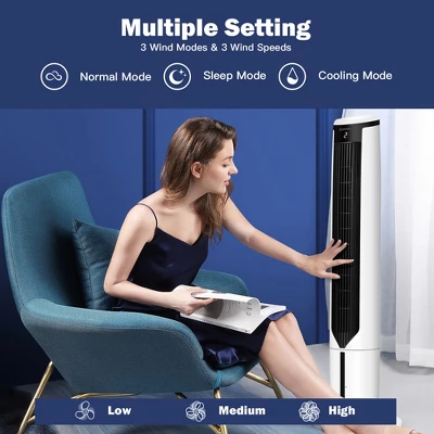 Costway 3-In-1 Evaporative Air Cooler 41'' Portable Tower Fan Humidifier 3 Costway 3-In-1 Evaporative Air Cooler 41'' Portable Tower Fan Humidifier - Image 3
