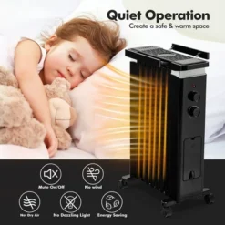 Costway 1500W Oil Filled Radiator Heater Electric Space Heater W/ Humidifier WhiteBlack -Costway Sales Store GUEST de47f475 1981 470d ba08 71d908d5b5ab