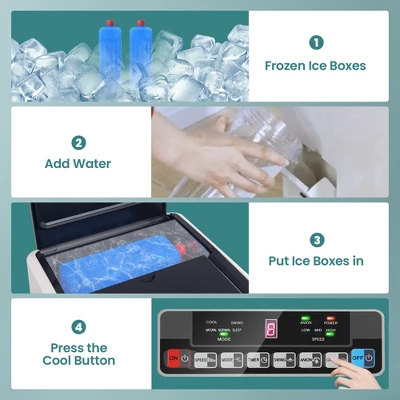 Costway Evaporative Air Cooler Portable Fan Conditioner Cooling 6 Costway Evaporative Air Cooler Portable Fan Conditioner Cooling - Image 6