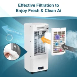 Costway 3-In-1 Evaporative Air Cooler W/ Humidifier & Fan Portable Rolling Swamp Cooler -Costway Sales Store GUEST e956ca4d a2e5 482f b902 9e3de1e0eb1b