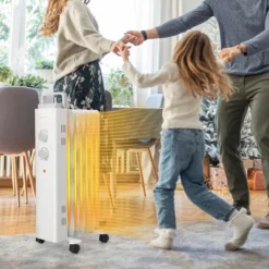 Costway 1500W Oil Filled Space Heater Electric Oil Radiant Heater W/ Safety Protection