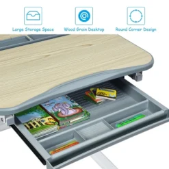 Costway Children Desk Chair Set Adjustable Study Table Drawer -Costway Sales Store GUEST ec402ac8 cf6b 40ab b26b e53618235813