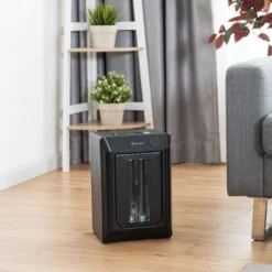 Costway 1500W Portable Electric Space Heater With 2H Timer LED Remote Control Room Office
