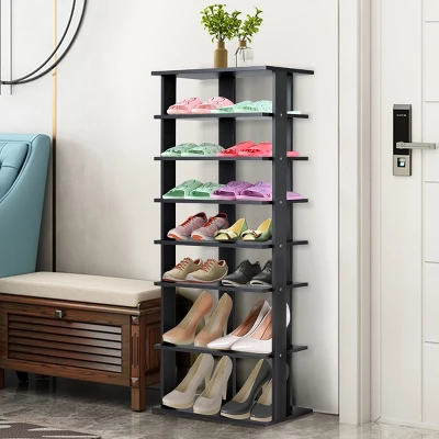 Patented 7-Tier Dual Shoe Rack Practical Free Standing Shelves Storage Shelves Concise 3 Patented 7-Tier Dual Shoe Rack Practical Free Standing Shelves Storage Shelves Concise - Image 3