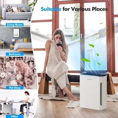 Costway Air Purifier Filter Replacement 3-in-1 H13 True HEPA & Activated Carbon Filter 5 Costway Air Purifier Filter Replacement 3-in-1 H13 True HEPA & Activated Carbon Filter - Image 5