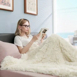 Costway Double Sided Bed Throw Blanket Fluffy Cozy Reversible Blanket Machine Washable Warm Luxury Blankets Bedroom Living Room -Costway Sales Store GUEST f5519a8d b43d 4d7e 9d25 cccaa66a124f