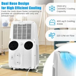 Costway 8000 BTU (11,500 BTU ASHRAE) Dual Hose Portable Air Conditioner 3-in-1 AC Unit W/ Remote Control -Costway Sales Store GUEST f643a8fd 74d8 40b8 9ea0 1bfab21a4480