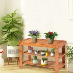 Costway 3 Tier Bamboo Shoe Rack Bench Storage Shelf Organizer Entryway Home Furni -Costway Sales Store GUEST f6a832f6 0d84 490c 96f8 5b6542d31c04