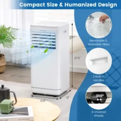 Costway 8000 BTU Portable Air Conditioner With Dehumidifier & Fan Mode, Up To 250 Sq.Ft -Costway Sales Store GUEST f6ae1bb6 d6c6 4bcb 953c 3e219e5d81fd