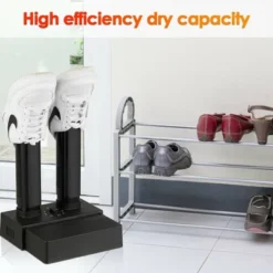 Costway 2-Shoe Electric Shoe Dryer Warmer Portable Adjustable Boots Socks Gloves W/Timer