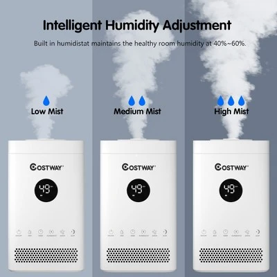 Costway 3.5L Quiet Top Fill Air Humidifier W/ 3-Level Mist Timer Sleep Mode For Bedroom 4 Costway 3.5L Quiet Top Fill Air Humidifier W/ 3-Level Mist Timer Sleep Mode For Bedroom - Image 4