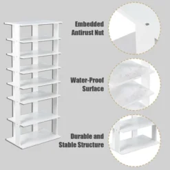 Costway Patented Wooden Shoes Storage Stand 7 Tiers Big Shoe Rack Organizer Multi-Shoe Rack 16 Costway Patented Wooden Shoes Storage Stand 7 Tiers Big Shoe Rack Organizer Multi-Shoe Rack -Costway Sales Store GUEST fb93c472 57bd 47a1 bfbb 959cde782c28