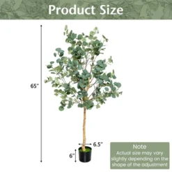 Costway 5.5FT Artificial Tree Fake Eucalyptus Tree For Living Room Office Home Decor -Costway Sales Store GUEST fdb9f5dd 4d03 449a ae00 320a38b06352