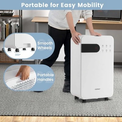 Costway Dehumidifier For Home Basement Portable 32 Pints With Sleep Mode Up To 2500 Sq. Ft 6 Costway Dehumidifier For Home Basement Portable 32 Pints With Sleep Mode Up To 2500 Sq. Ft - Image 6