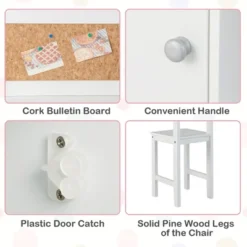 Costway Kids Desk And Chair Set Study Writing Workstation With Bookshelf & Bulletin Board -Costway Sales Store GUEST fe9615b2 8882 4a03 9ce4 df0c2353e255