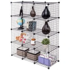Costway 12 Cube Grid Wire Organizer Wardrobe Shelves Bookcase DIY -Costway Sales Store GUEST ff4fb1a6 1b64 4e15 b18a ecd0fa52c0f6